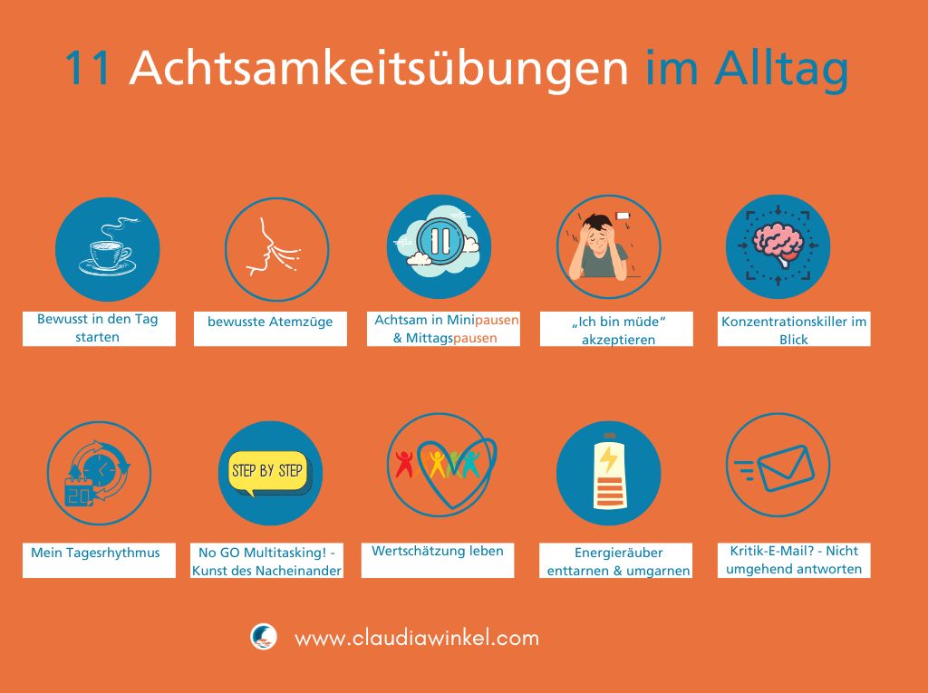 11 Achtsamkeitsübungen im Alltag