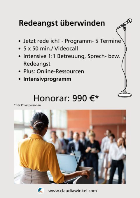 Flyer - Redeangst überwinden