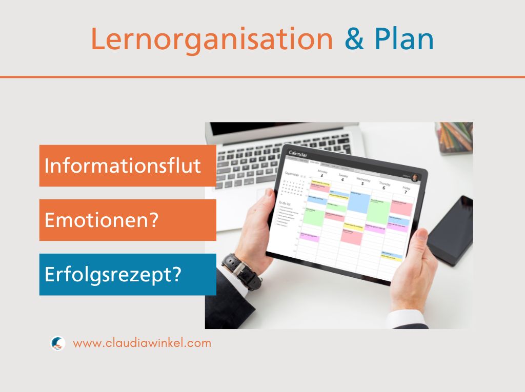 Lernen mit Plan, Lernorganisation und Lernstrategien I Claudia Winkel Coaching